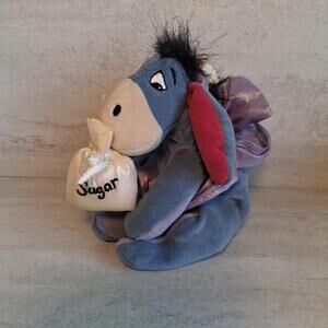 Disney Winnie the Pooh Sugar Plum Fairy Eeyore Plush 7" Mini Bean Bag With Tag